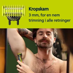 Philips 360 QP2834/23 Oneblade Face & Body Barbermaskine- Personlig Pleje