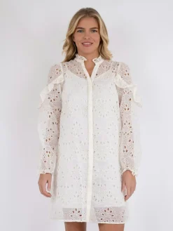 New Abby Embroidery Kjole, , 34 Dame Kjoler