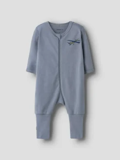Name It Airplane Zip 2-pak Natdragt, , 50 cm-Børn Undertøj & Nattøj