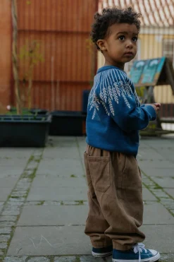Fliink Alon Leaf Striktrøje, , 104 cm-Børn Strik & Sweatshirts