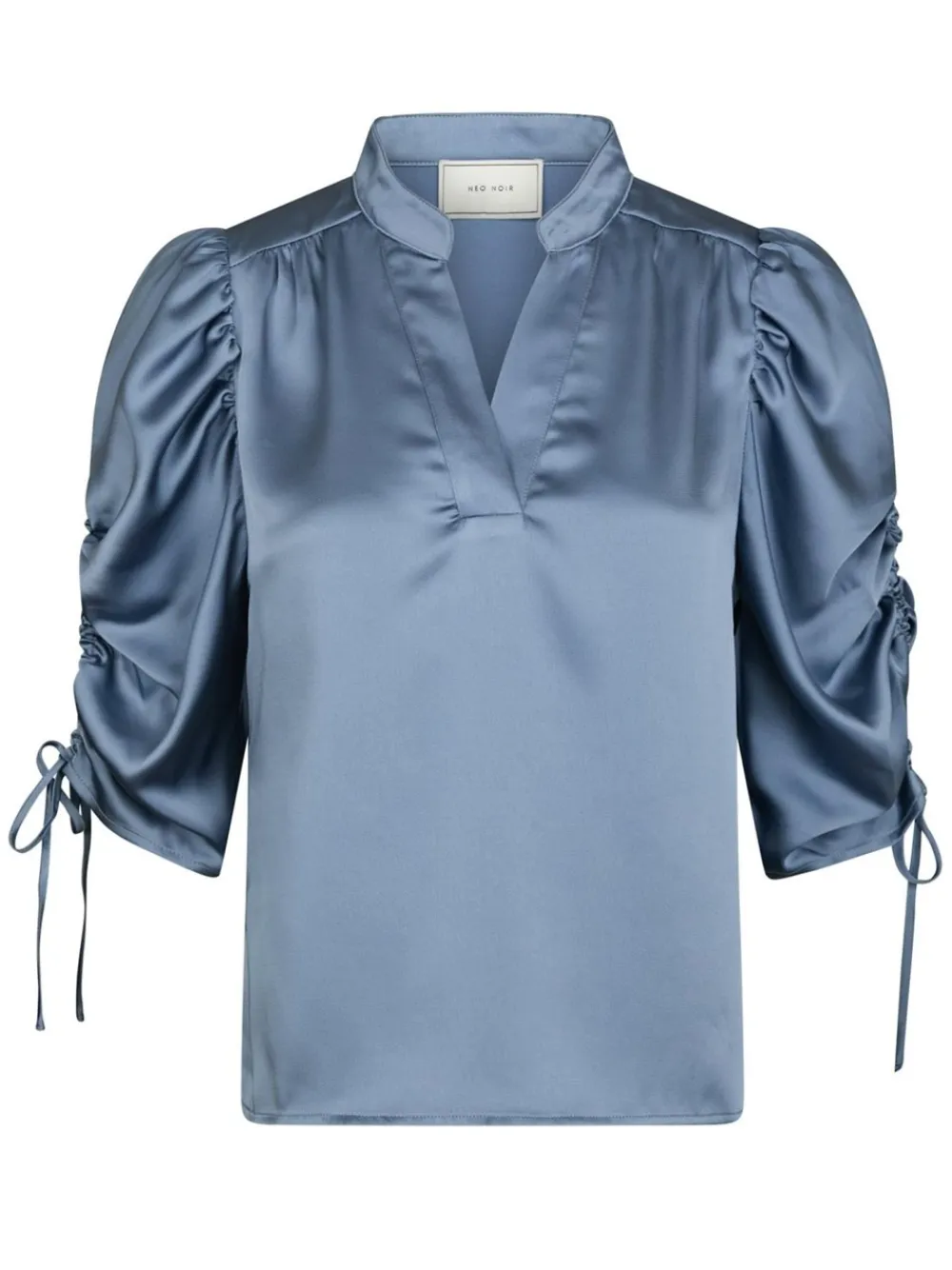 Clearance Alvira Drapy Satin Bluse, , 40 Dame Bluser & Skjorter