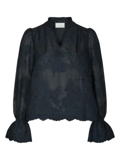 Neo Noir Amara Big Embroidery Bluse, , 40-Dame Bluser & Skjorter