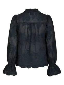 Neo Noir Amara Big Embroidery Bluse, , 40-Dame Bluser & Skjorter
