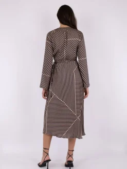 Sale Amber Mix Lines Kjole, , 34 Dame Kjoler