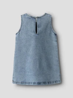 Outlet Amelia Denim Kjole, , 116 cm Børn Kjoler