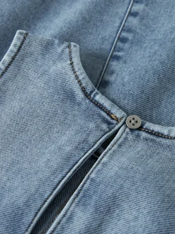 Outlet Amelia Denim Kjole, , 116 cm Børn Kjoler