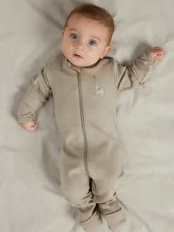Name It Animal Zip 2-pak Natdragt, , 80 cm-Børn Undertøj & Nattøj
