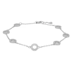 Sale Anna 7 Cirkler Armbånd, , 17+3 cm Dame Armbånd