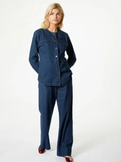 Neo Noir Annie Denim Skjorte, , 34-Dame Jakker & Frakker