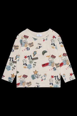 Hust & Claire Anton Badges Bluse, , 116 cm-Børn Bluser