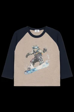 Clearance Anton Snowleopard Bluse, , 104 cm Børn Bluser