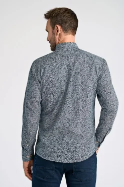 Bison AOP Cotton/Linen Skjorte, , XL- Skjorter