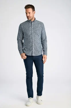 Bison AOP Cotton/Linen Skjorte, , XL- Skjorter