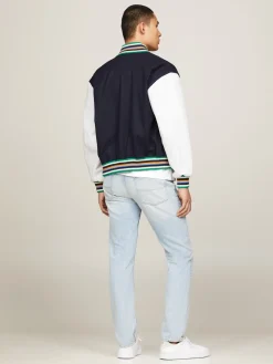 Tommy Hilfiger Archive Leather Mix Varsity Jakke, , L- Jakker & Frakker