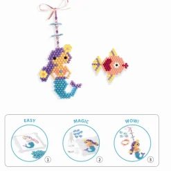 New Artistic Aqua Dyr Fra Havet Perlesæt Børn Kreativ Leg
