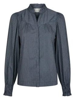 Clearance Astrida Stripe Stone Bluse, , 40 Dame Bluser & Skjorter