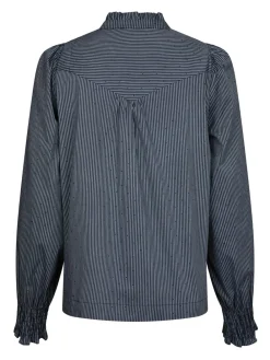 Clearance Astrida Stripe Stone Bluse, , 40 Dame Bluser & Skjorter