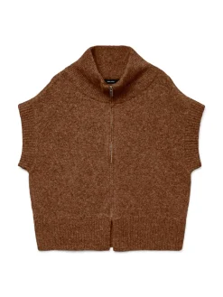 Best Bang Zipper Vest, , L Dame Veste|Strik & Sweatshirts