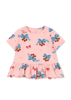 Konges Sløjd Basic Frill T-shirt, , 104 cm-Børn T-Shirts & Toppe