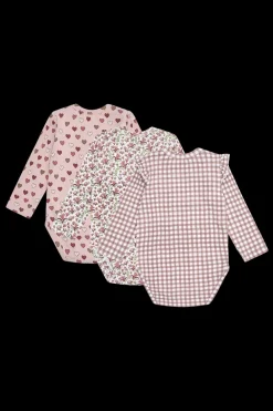 Hust & Claire Bella Little Check 3-pak Body, , 86 cm-Børn Bodies & Heldragter