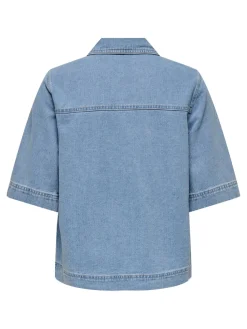 Discount Belle Denimskjorte, , M Dame Bluser & Skjorter