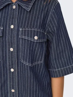 ONLY Belle Stripe Kjole, , XS-Dame Kjoler