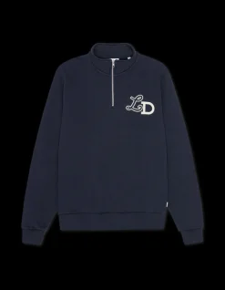 Les Deux Ben LD Hook Half-Zip Sweatshirt, , L- Sweatshirts & Trøjer