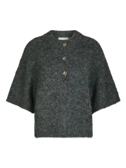 Neo Noir Benuta Fluffy Knit Cardigan, , 38-Dame Strik & Sweatshirts