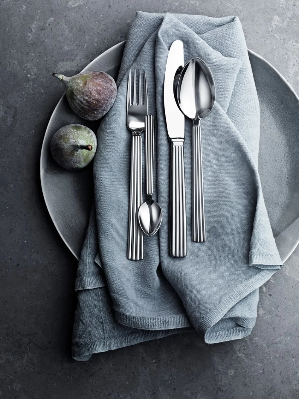 Georg Jensen Bernadotte Bestiksæt, Blank, 4 Dele- Bestik