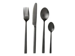 Clearance Bestiksæt, Sort Satin, 16 Dele Bestik