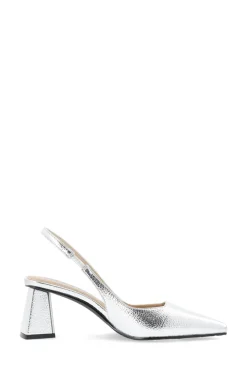 Bianco BIAMaralyn Slingback Metallic Højhælede Sko, , 40-Dame Højhælede Sko