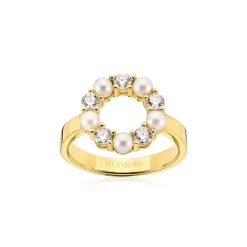 Sif Jakobs Jewellery Biella Perla Ring, Silver, 60-Dame Ringe