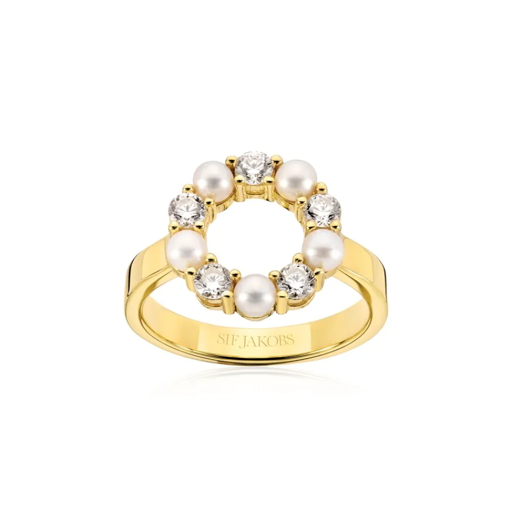 Sif Jakobs Jewellery Biella Perla Ring, Silver, 60-Dame Ringe