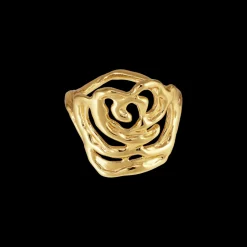 Discount Big Rose Ring, , 56 Dame Ringe
