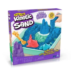 Kinetic Sand Blå Sandkassesæt-Børn Kreativ Leg