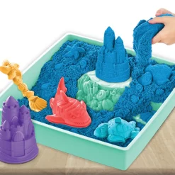 Kinetic Sand Blå Sandkassesæt-Børn Kreativ Leg