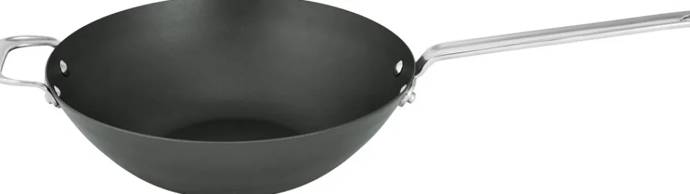 Clearance Black Iron Wok, Ø30 cm Gryder & Pander