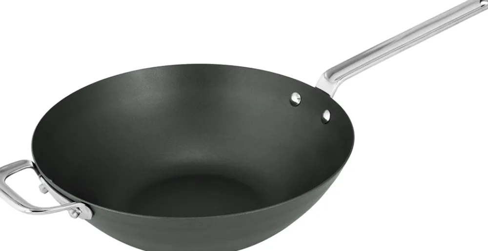 Clearance Black Iron Wok, Ø30 cm Gryder & Pander