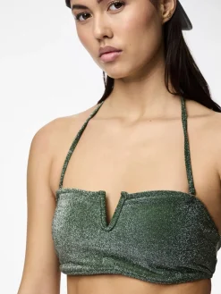 Pieces Bling Bikini Top, , S-Dame Badetøj
