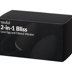 Sinful Bliss Love 2-I-1 Æg og Klitoris Vibrator- Sexlegetøj