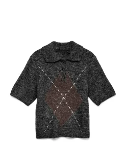Vero Moda Bliss Poloneck Strikbluse, , L-Dame Strik & Sweatshirts