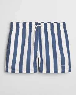 Sale Block Stripe Badeshorts, , 3XL Badetøj