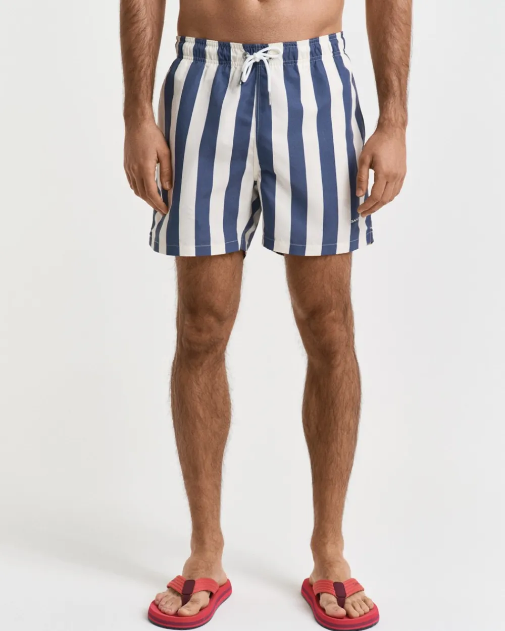 Sale Block Stripe Badeshorts, , 3XL Badetøj