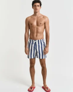 Sale Block Stripe Badeshorts, , 3XL Badetøj