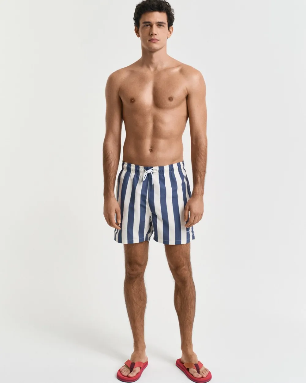 Sale Block Stripe Badeshorts, , 3XL Badetøj