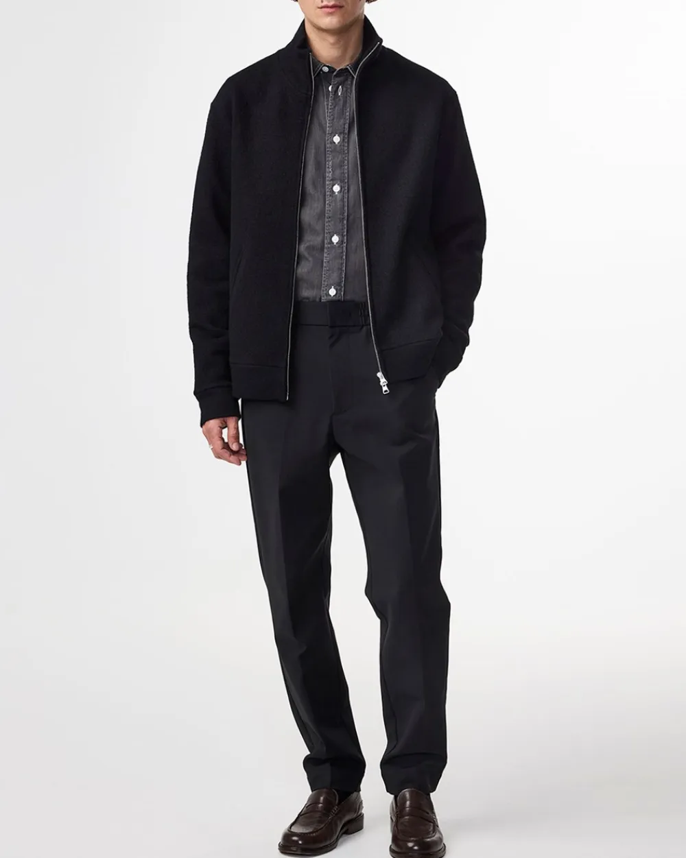 NN. 07 Boiled Full Zip Hybridjakke, , XXL- Overshirts