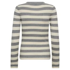 Best BonnyCC Stripe Striktrøje, , L Dame Strik & Sweatshirts