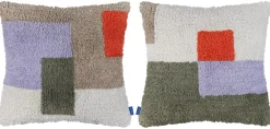 Brick Tufted Pude, , 50x50 cm Puder