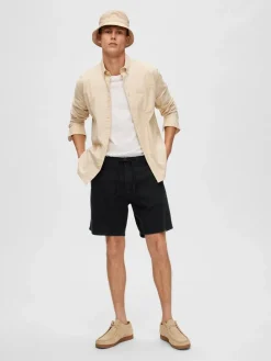 Selected Homme Brody Linen Shorts, , S- Shorts