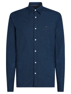 Tommy Hilfiger Brushed Print Skjorte, , S- Skjorter
